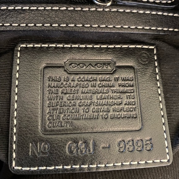 Coach Wool and Leather Shoulder Bag G3J-9395 - Picture 4 of 7